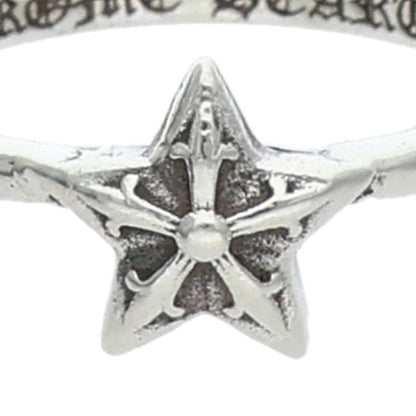 Chrome Hearts Bubblegum Star Silver Ring Size US 3.5
