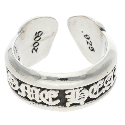 Chrome Hearts SM SCROLL LABEL Silver Ring Size ONE SIZE
