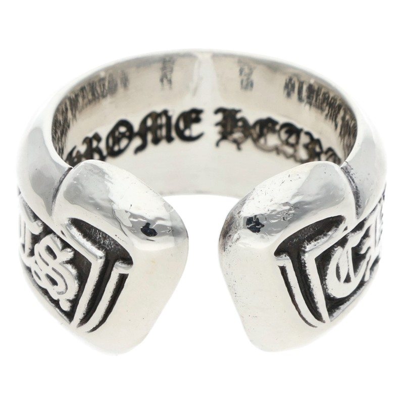 Chrome Hearts SM SCROLL LABEL Silver Ring Size ONE SIZE