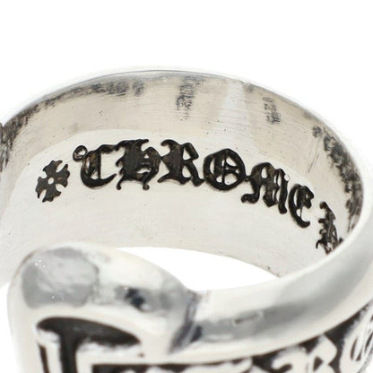 Chrome Hearts SM SCROLL LABEL Silver Ring Size ONE SIZE