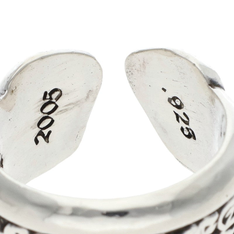 Chrome Hearts SM SCROLL LABEL Silver Ring Size ONE SIZE