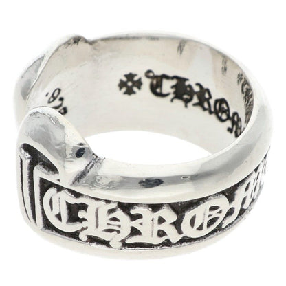 Chrome Hearts SM SCROLL LABEL Silver Ring Size ONE SIZE