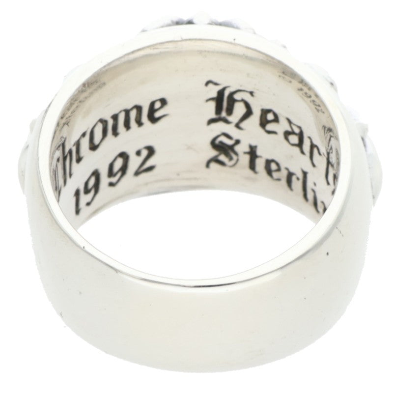 Chrome Hearts FLRL CRS Sterling Silver Ring Size US 7
