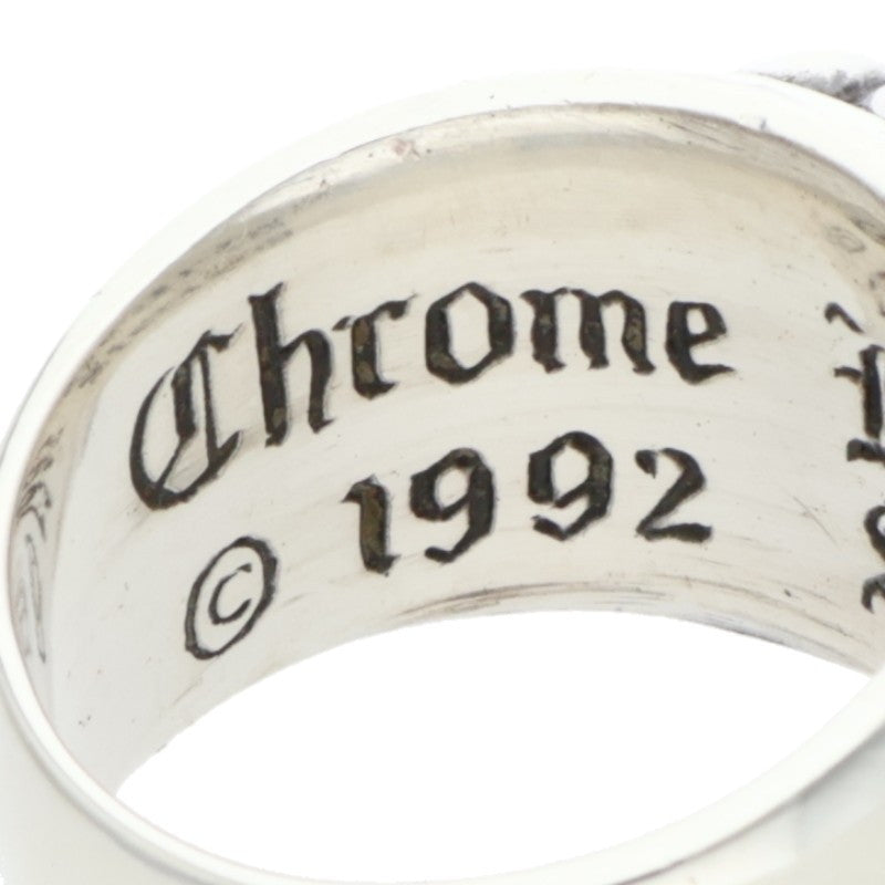 Chrome Hearts FLRL CRS Sterling Silver Ring Size US 7