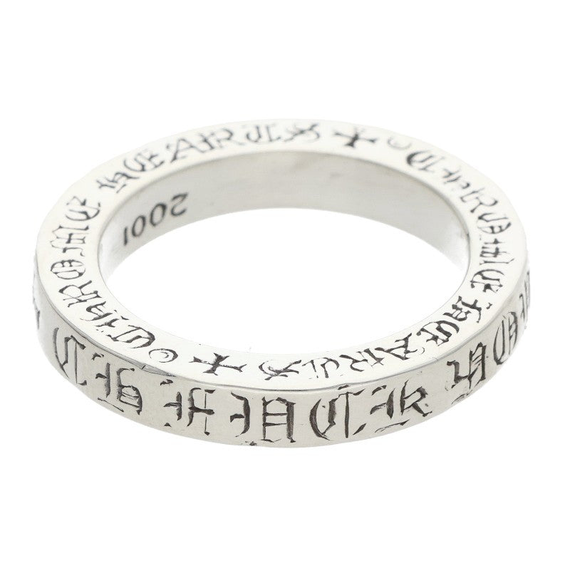 Chrome Hearts 3mm SPACER FUCKYOU Silver Ring Size ONE SIZE