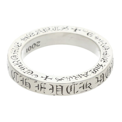 Chrome Hearts 3mm SPACER FUCKYOU Silver Ring Size ONE SIZE