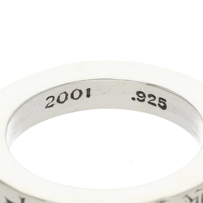 Chrome Hearts 3mm SPACER FUCKYOU Silver Ring Size ONE SIZE