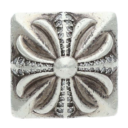 Chrome Hearts CH Plus Pyramid Pave Diamond Size JP 7