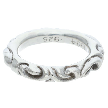 Chrome Hearts SCRL BAND Silver Ring Size ONE SIZE