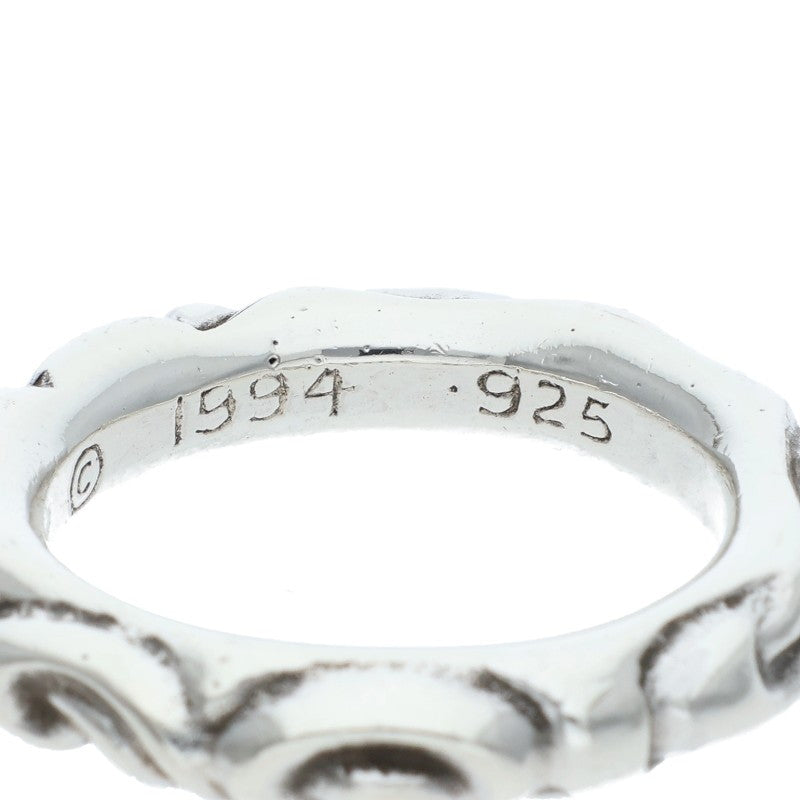 Chrome Hearts SCRL BAND Silver Ring Size ONE SIZE