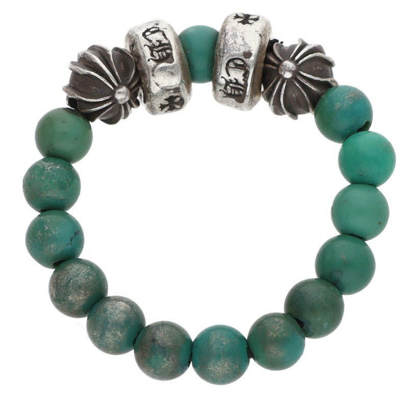Chrome Hearts Turquoise Bead Silver Ring Size ONE SIZE