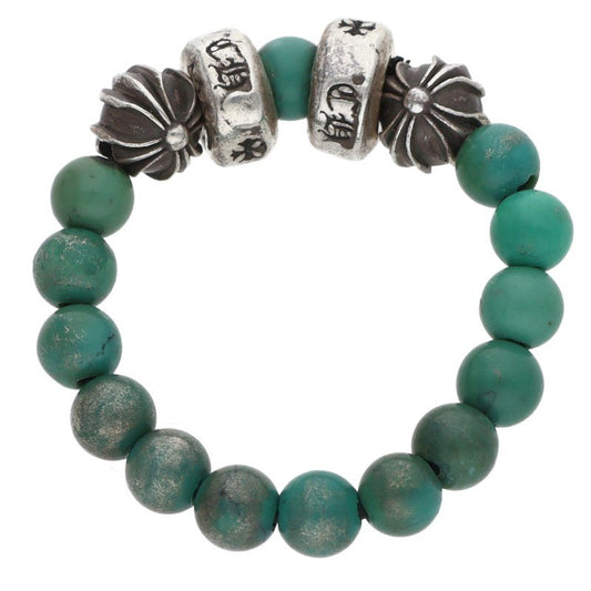 Chrome Hearts Turquoise Bead Silver Ring Size ONE SIZE
