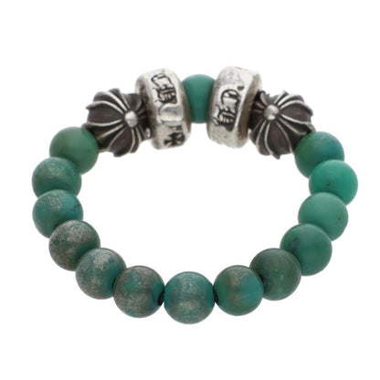 Chrome Hearts Turquoise Bead Silver Ring Size ONE SIZE