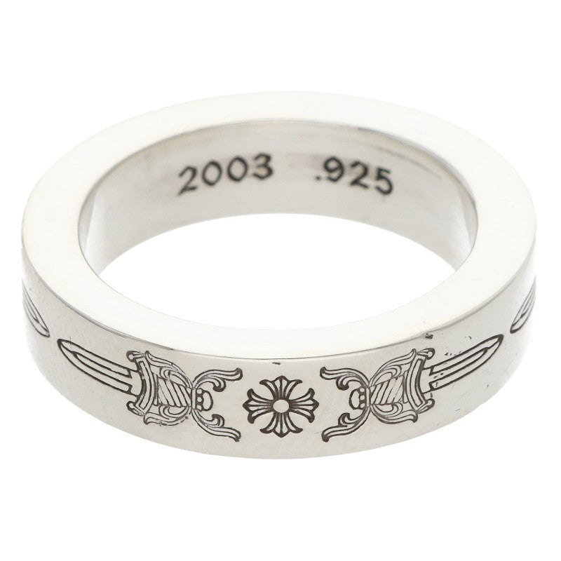 Chrome Hearts 6mm Spacer Dagger Silver Ring Size ONE SIZE