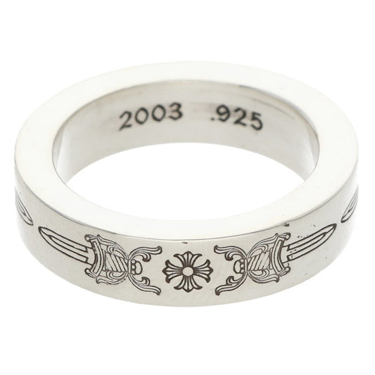 Chrome Hearts 6mm Spacer Dagger Silver Ring Size ONE SIZE