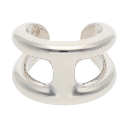 HERMES Osmose GM Silver Ring Size ONE SIZE