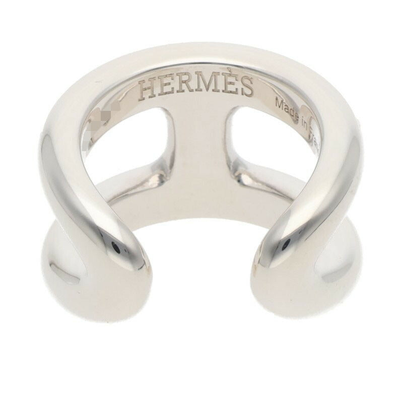 HERMES Osmose GM Silver Ring Size ONE SIZE