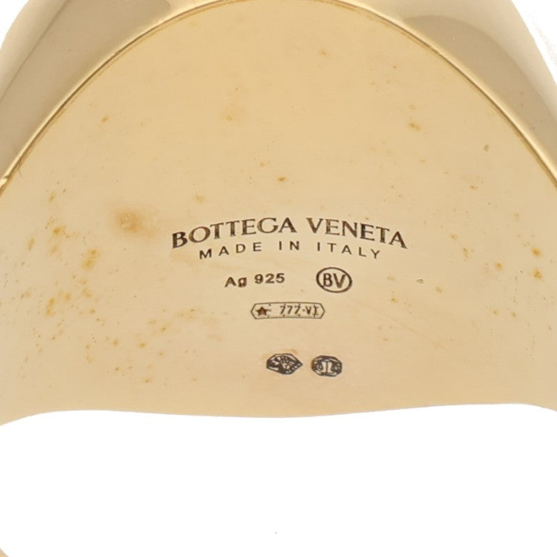 BOTTEGA VENETA Indented Top Yellow Gold Ring Size 19