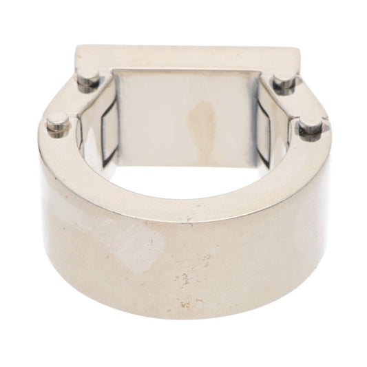 BOTTEGA VENETA Bolt Silver & Pink Ring Size 17