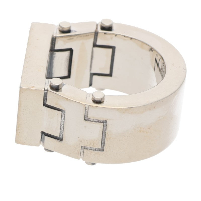 BOTTEGA VENETA Bolt Silver & Pink Ring Size JP 15.5