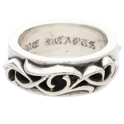 Chrome Hearts DBL Narrow Vine Band Silver Ring Size ONE SIZE