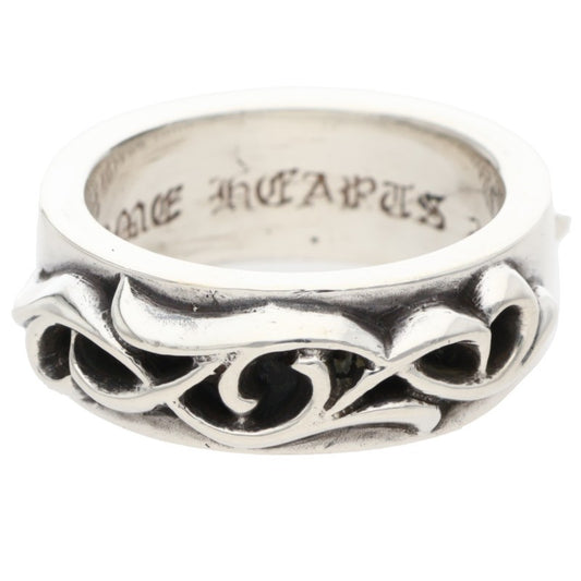 Chrome Hearts DBL Narrow Vine Band Silver Ring Size ONE SIZE