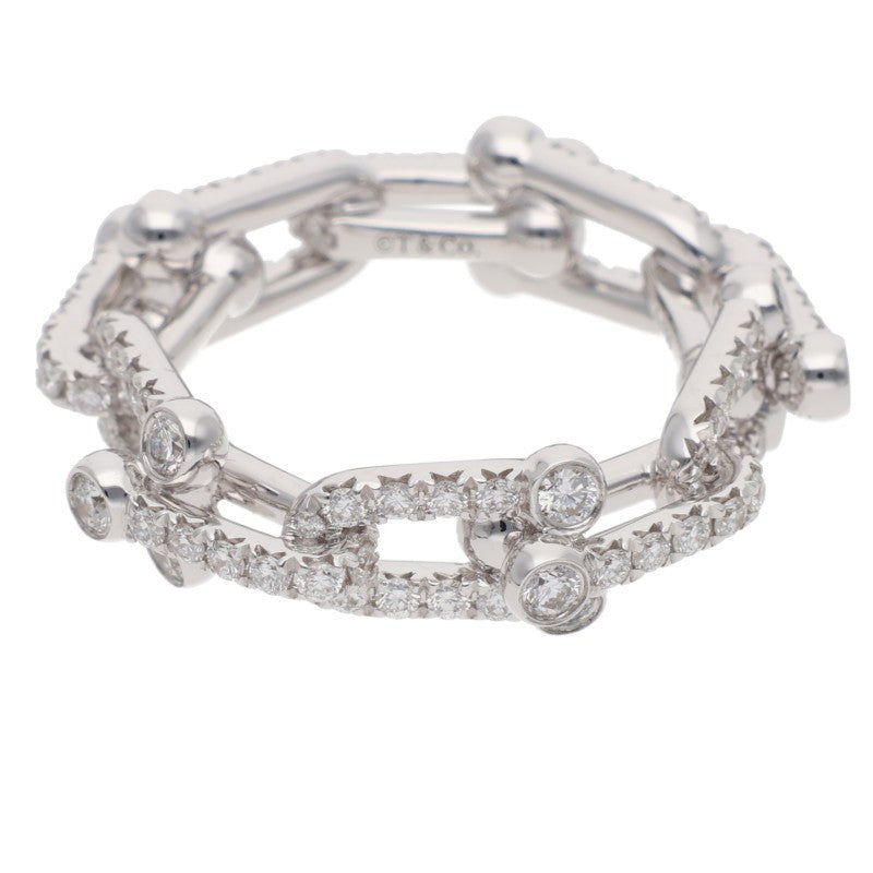 TIFFANY&Co. Hardware Small Link K18WG Pave Size ONE SIZE