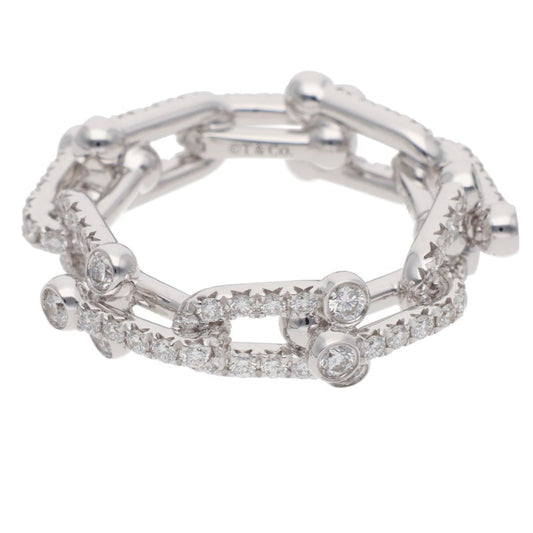 TIFFANY&Co. Hardware Small Link K18WG Pave Size ONE SIZE