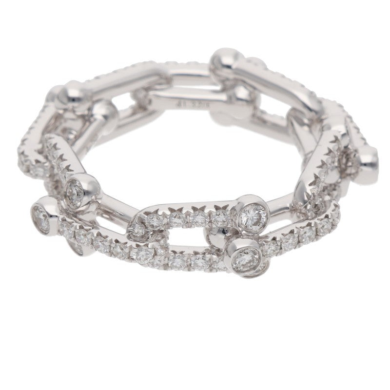 TIFFANY&Co. Hardware Small Link K18WG Pave Size ONE SIZE