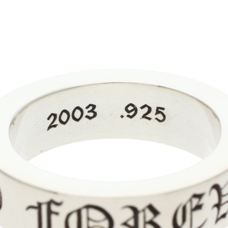 Chrome Hearts 6mm Spacer FOREVER Silver Ring Size ONE SIZE