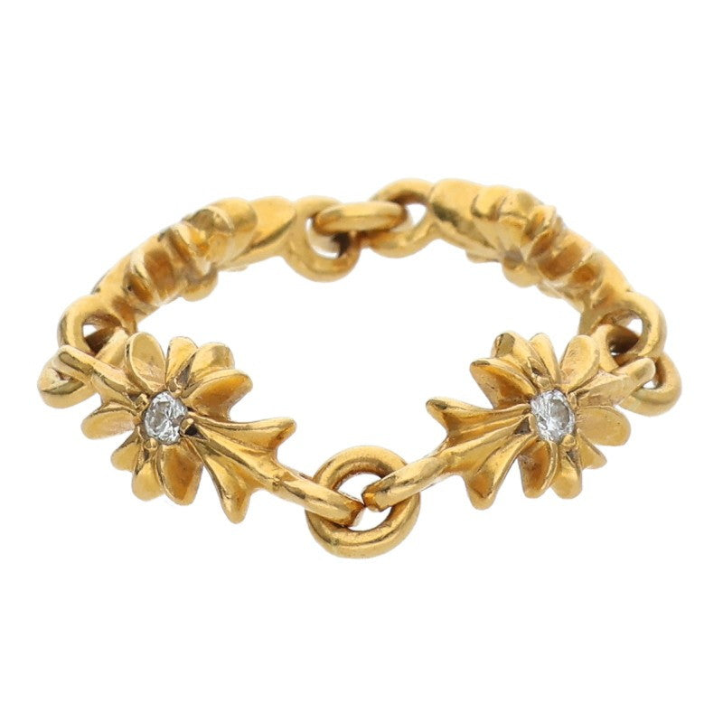 Chrome Hearts 22K Tiny E CH Plus Diamond Ring Size ONE SIZE