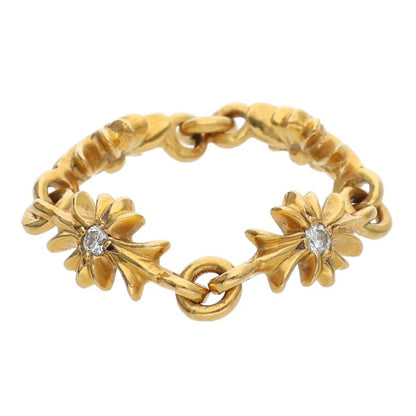 Chrome Hearts 22K Tiny E CH Plus Diamond Ring Size ONE SIZE