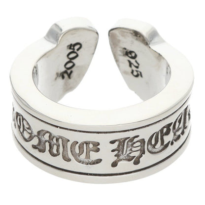 Chrome Hearts LG SCROLL LABEL Silver Ring Size ONE SIZE