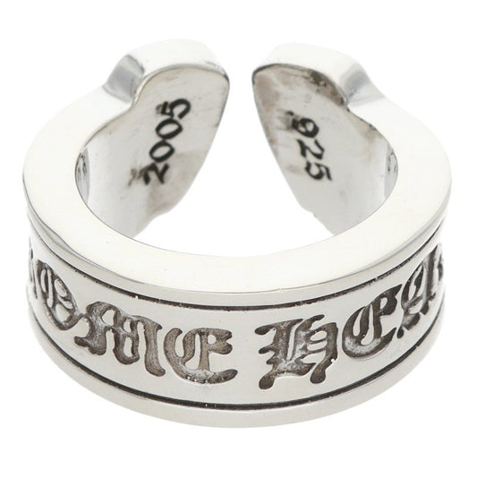Chrome Hearts LG SCROLL LABEL Silver Ring Size ONE SIZE
