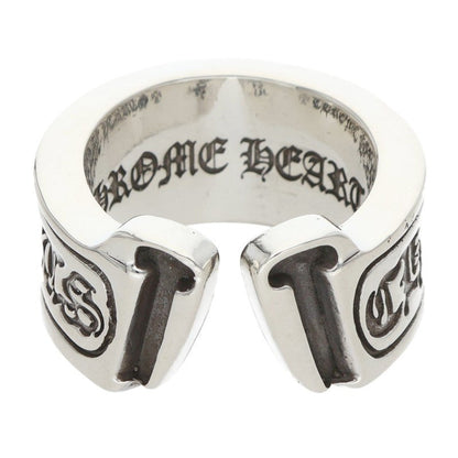 Chrome Hearts LG SCROLL LABEL Silver Ring Size ONE SIZE