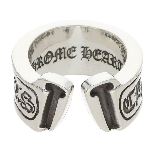 Chrome Hearts LG SCROLL LABEL Silver Ring Size ONE SIZE