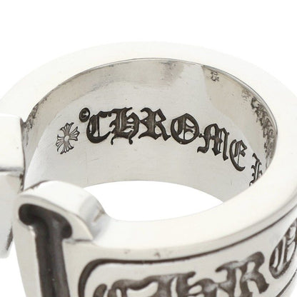 Chrome Hearts LG SCROLL LABEL Silver Ring Size ONE SIZE