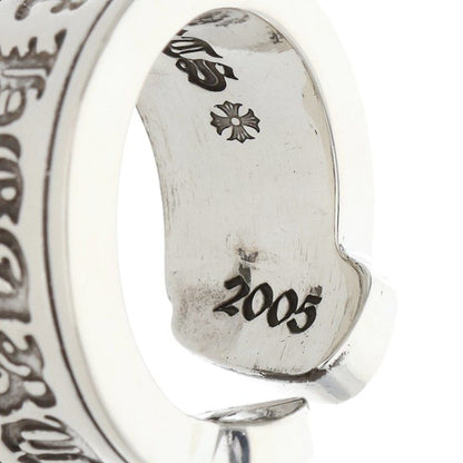 Chrome Hearts LG SCROLL LABEL Silver Ring Size ONE SIZE