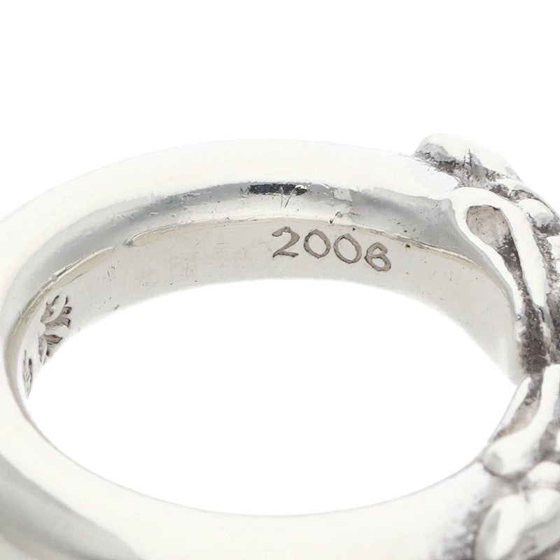 Chrome Hearts DOUBLE DOG RING 925 Silver Ring Size US 4.5