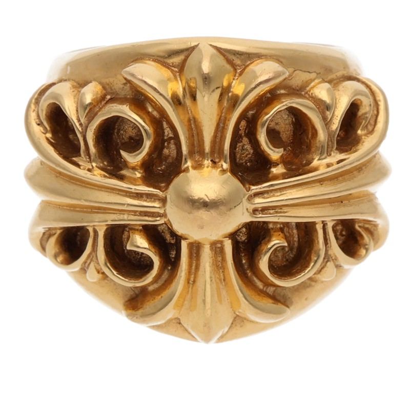 Chrome Hearts 22K Gold Keeper Ring Size ONE SIZE