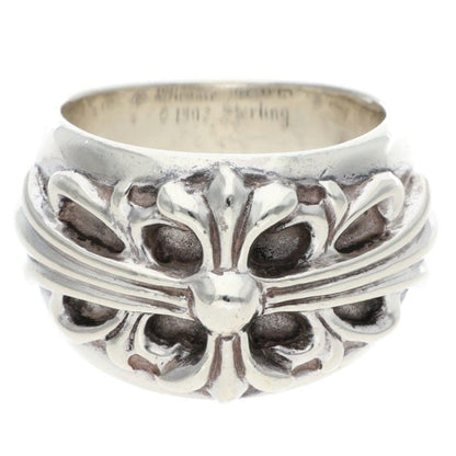 Chrome Hearts FLRL CRS Sterling Silver Ring Size ONE SIZE
