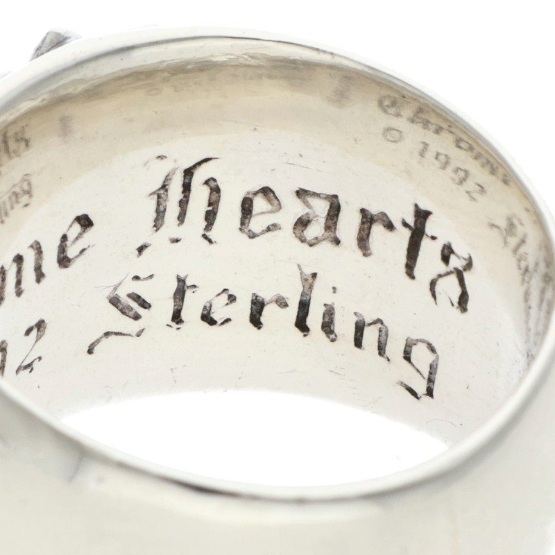 Chrome Hearts FLRL CRS Sterling Silver Ring Size ONE SIZE
