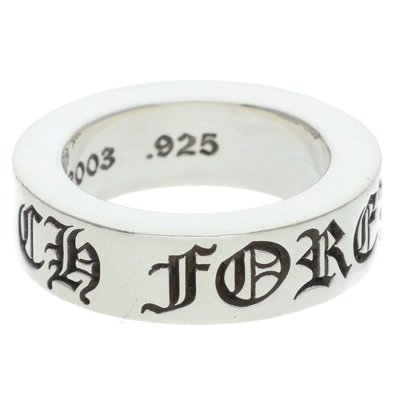 Chrome Hearts 6mm Spacer Forever Silver Ring Size US 4.5