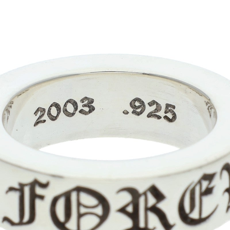Chrome Hearts 6mm Spacer Forever Silver Ring Size US 4.5