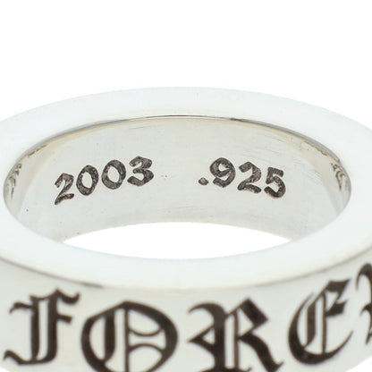 Chrome Hearts 6mm Spacer Forever Silver Ring Size US 4.5