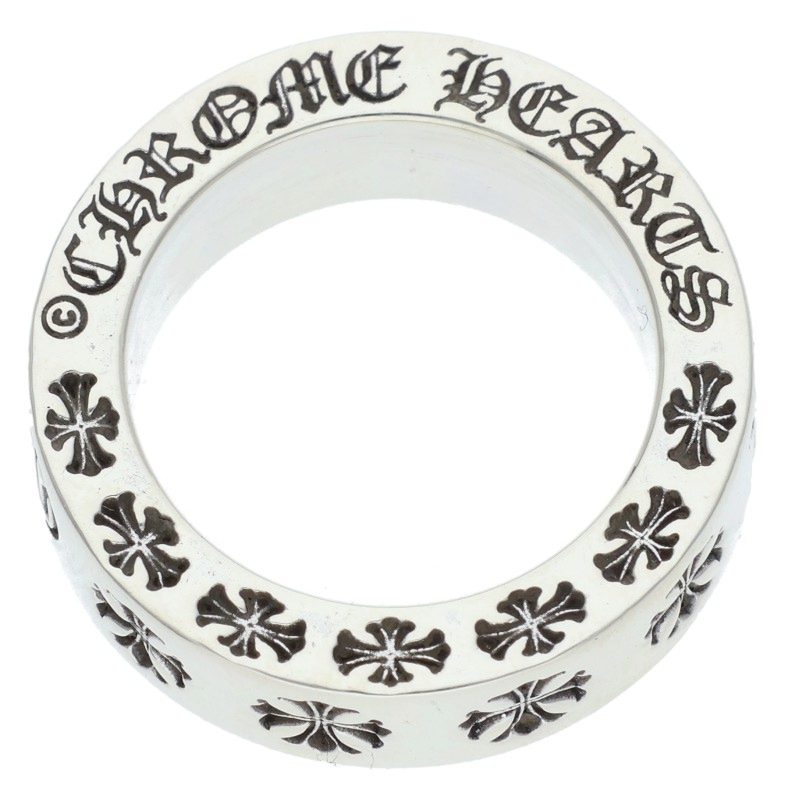 Chrome Hearts 6mm Spacer Forever Silver Ring Size US 4.5