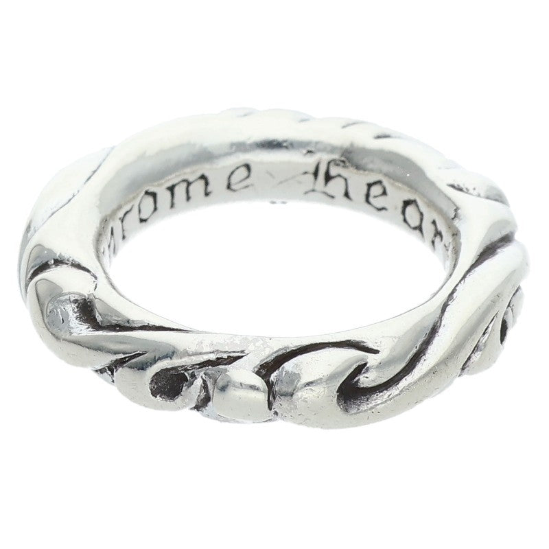 Chrome Hearts SCRL BAND Silver Ring Size US 4