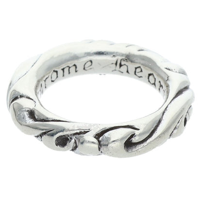 Chrome Hearts SCRL BAND Silver Ring Size US 4
