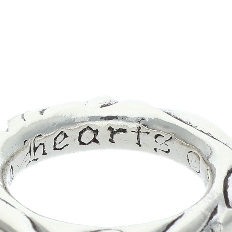 Chrome Hearts SCRL BAND Silver Ring Size US 4