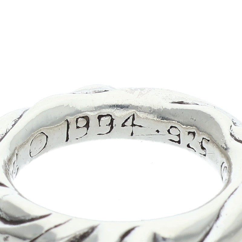Chrome Hearts SCRL BAND Silver Ring Size US 4